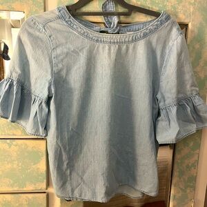 Susina jean denim top
